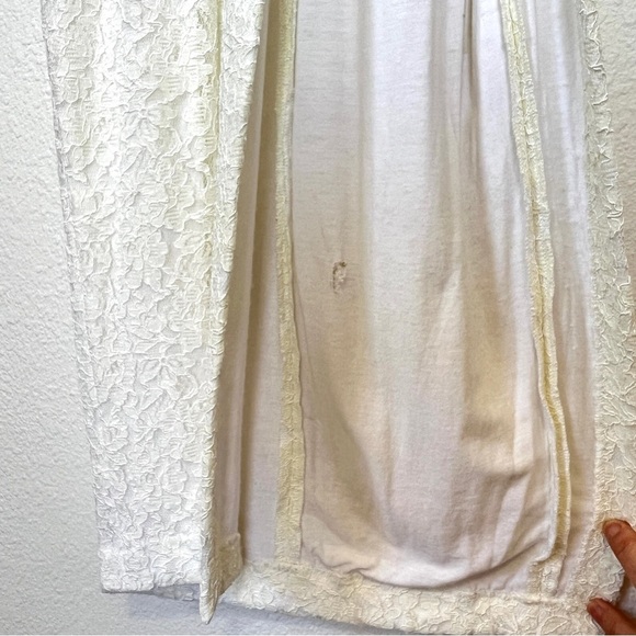 Sau Cream White Lace Ankle Length Dress Size 2 - Picture 7 of 15